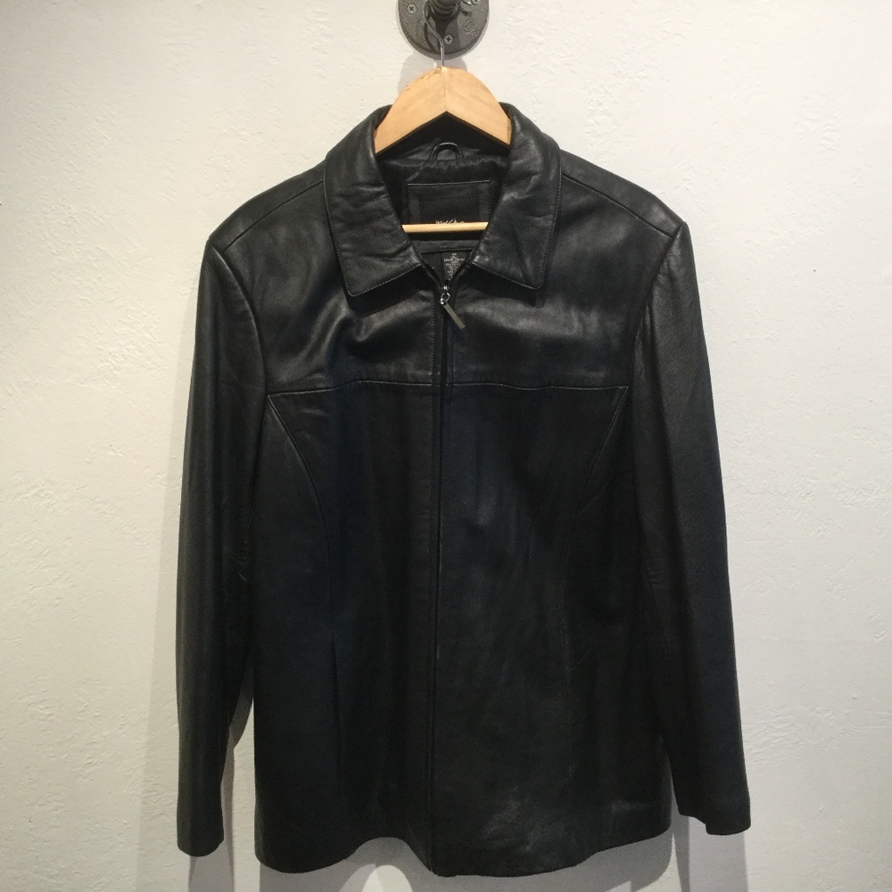Mossimo Womens Black Leather Jacket